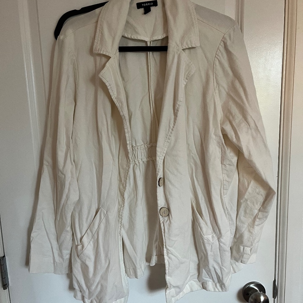 Torrid cotton blazer